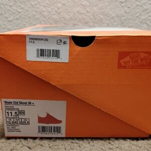 Vans Skate Old Skool Shoes In Original Box - Orange